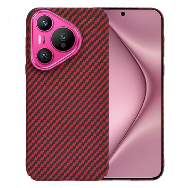 Husa pentru Huawei Pura 70, Techsuit, Carbonite FiberShell, Rosie