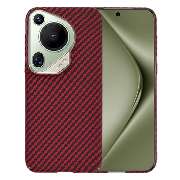 Husa pentru Huawei Pura 70 Ultra, Techsuit, Carbonite FiberShell, Rosie