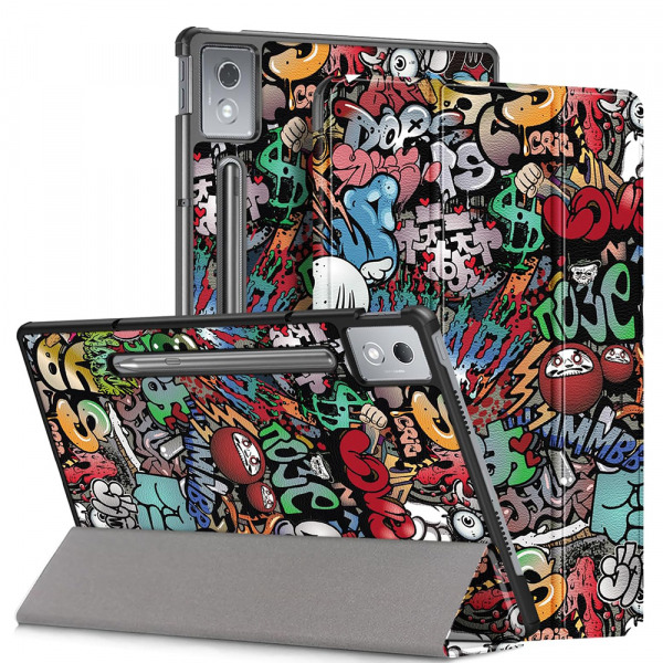 Husa pentru Lenovo Idea Tab Pro, Techsuit, FoldPro Urban Vibe, Multicolor