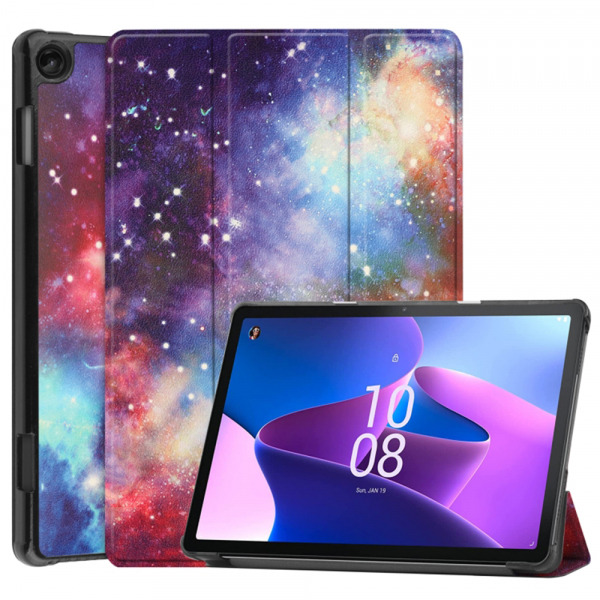 Husa pentru Lenovo Tab M10 Gen 3, Techsuit, FoldPro Galaxy, Multicolor