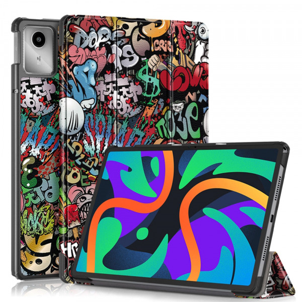 Husa pentru Lenovo Tab M11, Techsuit, FoldPro Urban Vibe, Multicolor