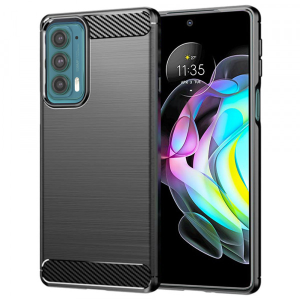 Husa pentru Motorola Edge 20, Techsuit, Carbon, Neagra