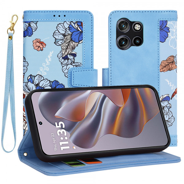 Husa pentru Motorola Edge 50 Neo, Techsuit, FlipCraft, Bleu