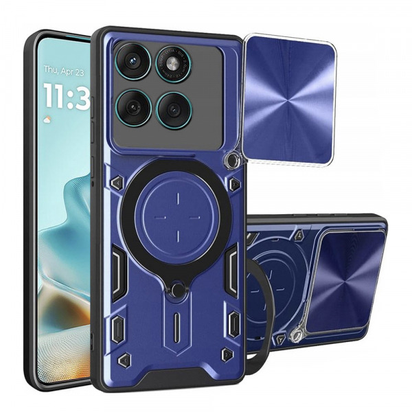 Husa pentru Motorola Edge 60 Fusion / Edge 60, Techsuit, CamGuard Pro, Albastra