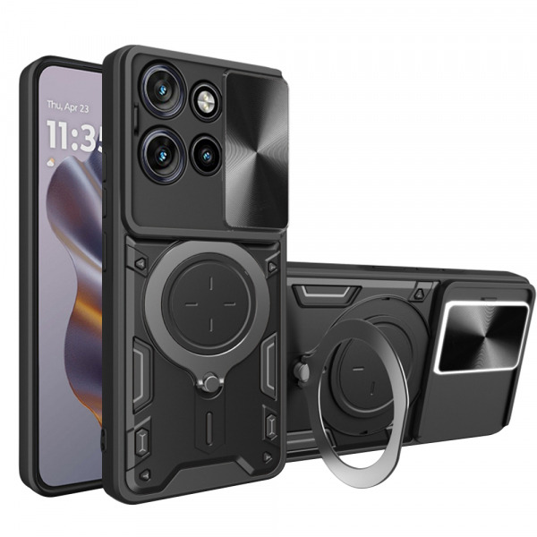 Husa pentru Motorola Edge 60 Neo / Edge 50 Neo, Techsuit, CamGuard Pro, Neagra