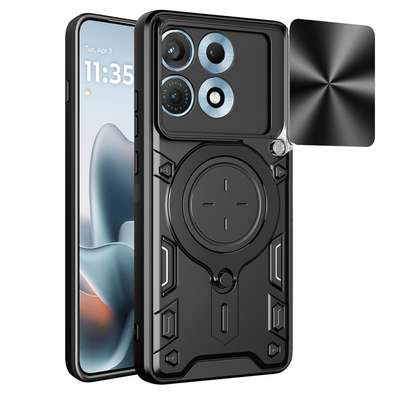 Husa pentru Motorola Edge 70 Max, Techsuit, CamGuard Pro, Neagra