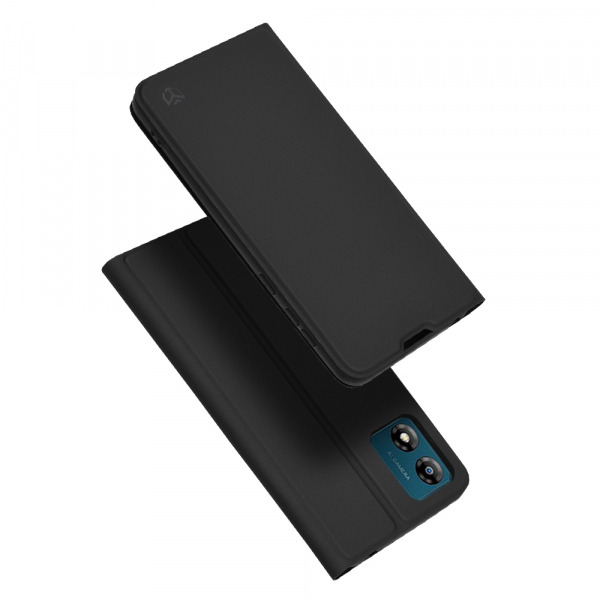 Husa pentru Motorola Moto E13, Techsuit, Magskin Book, Neagra