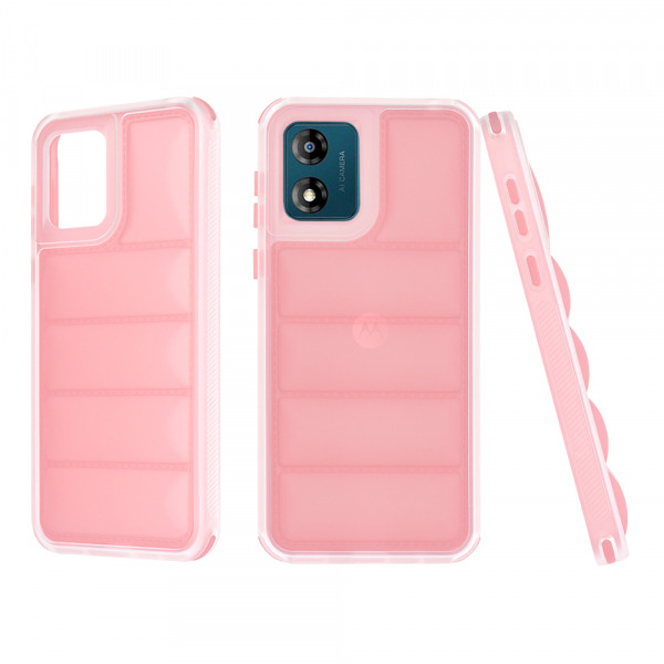 Husa pentru Motorola Moto E13, Techsuit, Wave Shield, Roz