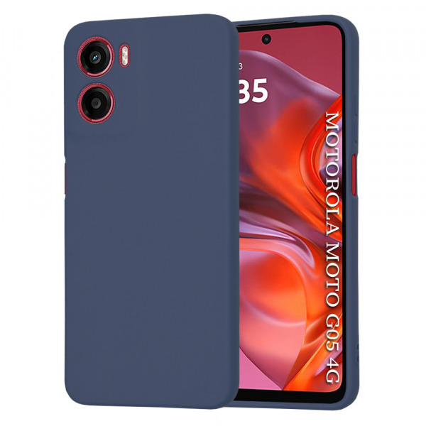 Husa pentru Motorola Moto E15 / G05, Techsuit, SoftFlex, Bleumarin