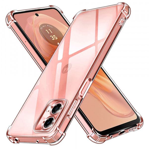 Husa pentru Motorola Moto G04s / E14 / G04 / G24, Techsuit, Shockproof Clear, Transparenta