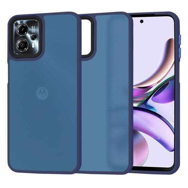 Husa pentru Motorola Moto G13 / G23, Techsuit, HaloFrost, Bleumarin