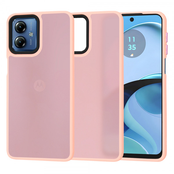 Husa pentru Motorola Moto G14, Techsuit, HaloFrost, Roz