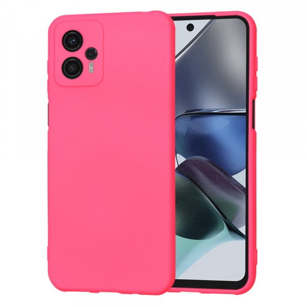 Husa pentru Motorola Moto G23, Techsuit, SoftFlex, Roz Inchis