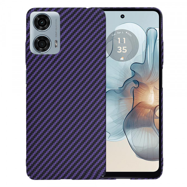 Husa pentru Motorola Moto G24 Power, Techsuit, Carbonite FiberShell, Mov