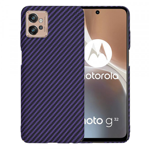Husa pentru Motorola Moto G32, Techsuit, Carbonite FiberShell, Mov