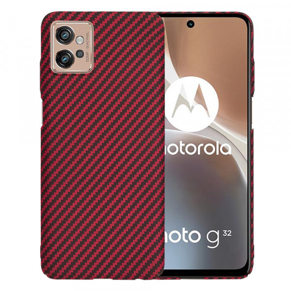 Husa pentru Motorola Moto G32, Techsuit, Carbonite FiberShell, Rosie