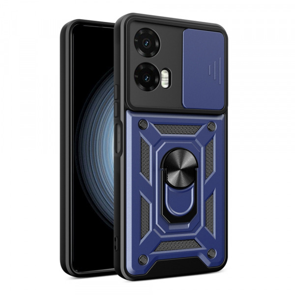 Husa pentru Motorola Moto G35, Techsuit, CamShield, Albastra