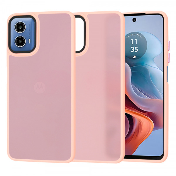 Husa pentru Motorola Moto G45 / G34, Techsuit, HaloFrost, Roz