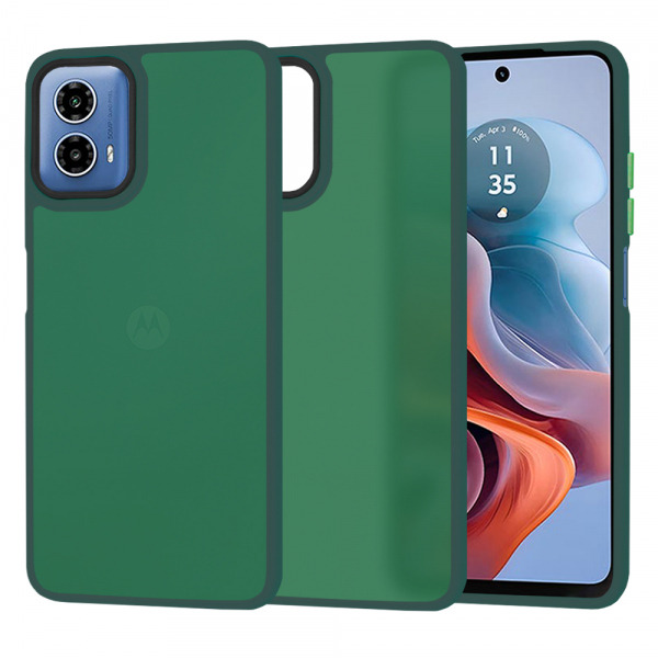 Husa pentru Motorola Moto G45 / G34, Techsuit, HaloFrost, Verde