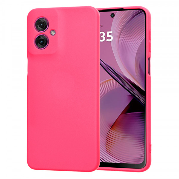 Husa pentru Motorola Moto G55, Techsuit, SoftFlex, Roz Inchis