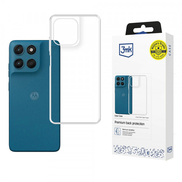 Husa pentru Motorola Moto G57 Power, 3MK, Clear, Transparenta