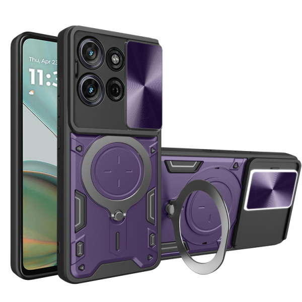 Husa pentru Motorola Moto G75, Techsuit, CamGuard Pro, Mov