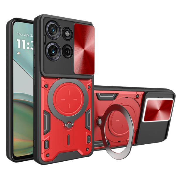 Husa pentru Motorola Moto G75, Techsuit, CamGuard Pro, Rosie