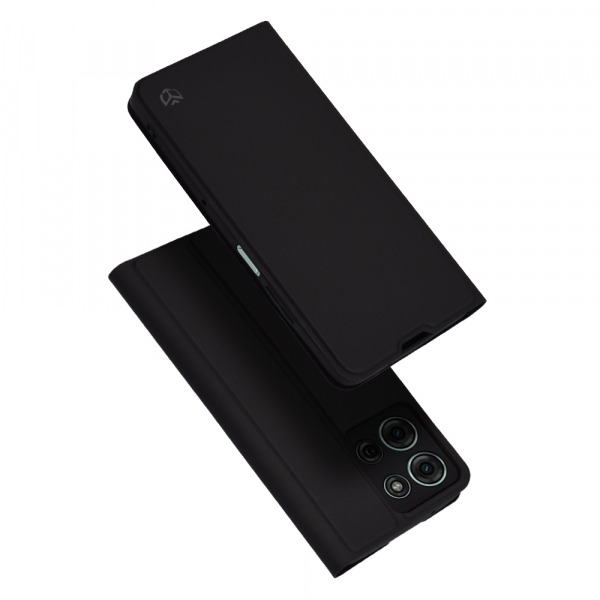 Husa pentru Motorola Moto G75, Techsuit, Magskin Book, Neagra