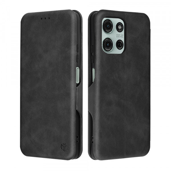 Husa pentru Motorola Moto G75, Techsuit, Safe Wallet Plus, Neagra