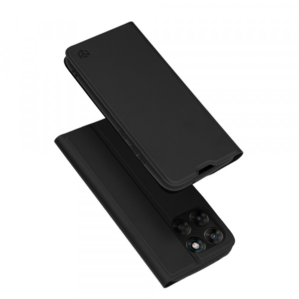 Husa pentru Motorola Moto G77 / G67, Techsuit, Magskin Book, Neagra
