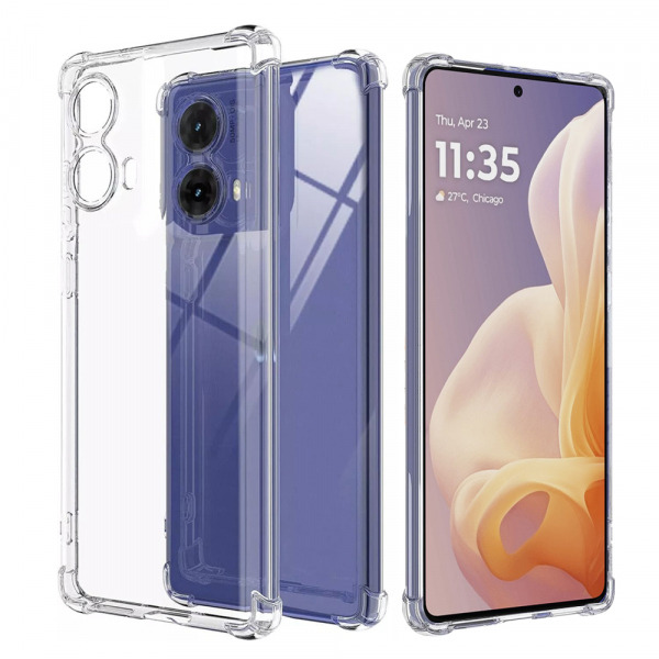 Husa pentru Motorola Moto G85, Techsuit, Shockproof Clear, Transparenta