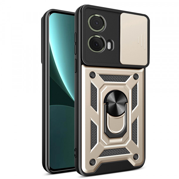 Husa pentru Motorola Moto G85, Techsuit, CamShield, Aurie