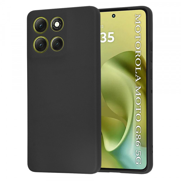 Husa pentru Motorola Moto G86, Techsuit, SoftFlex, Neagra