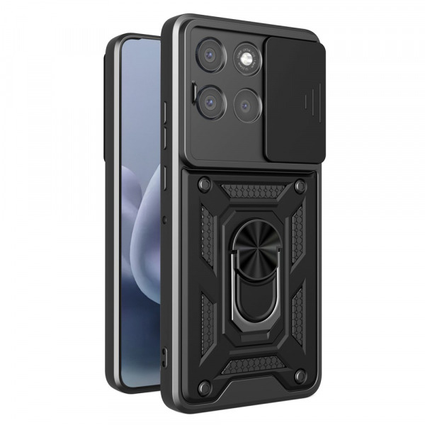 Husa pentru Motorola Moto G86 Power, Techsuit, CamShield, Neagra