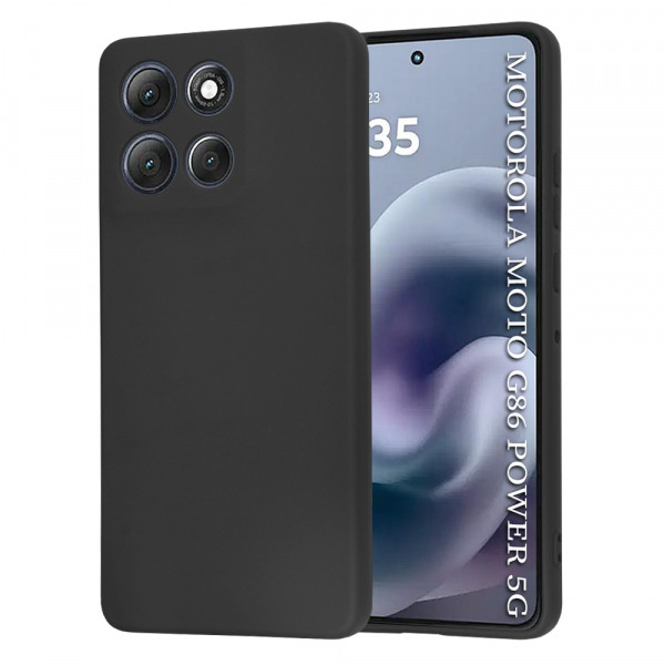 Husa pentru Motorola Moto G86 Power, Techsuit, SoftFlex, Neagra