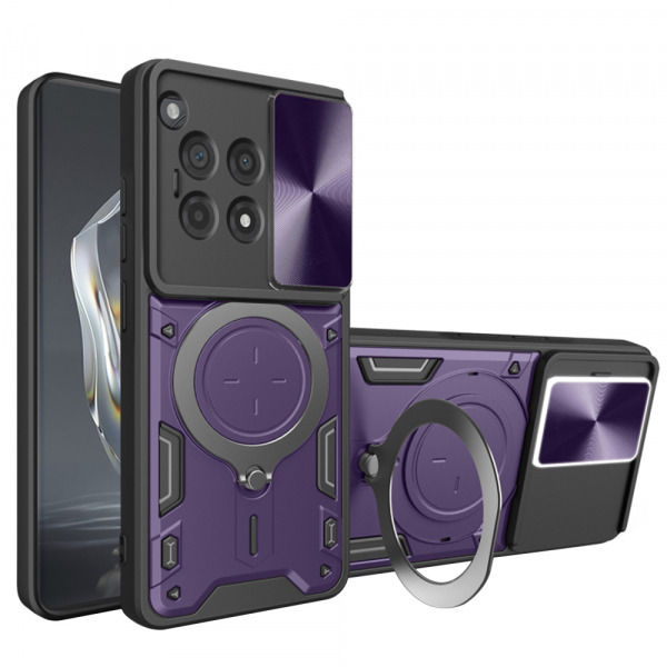 Husa pentru OnePlus 12R, Techsuit, CamGuard Pro, Mov