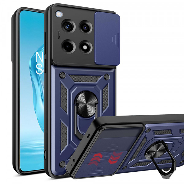 Husa pentru OnePlus 12R, Techsuit, CamShield, Albastra