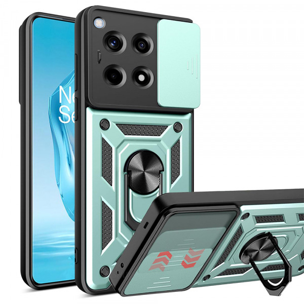Husa pentru OnePlus 12R, Techsuit, CamShield, Verde