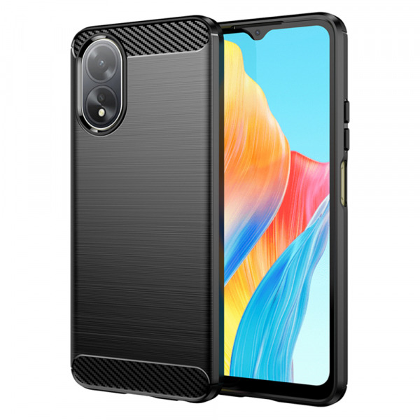 Husa pentru Oppo A18 / A38, Techsuit, Carbon, Neagra