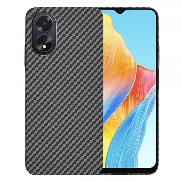 Husa pentru Oppo A18 / A38, Techsuit, Carbonite FiberShell, Neagra