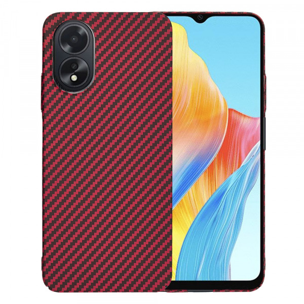 Husa pentru Oppo A18 / A38, Techsuit, Carbonite FiberShell, Rosie