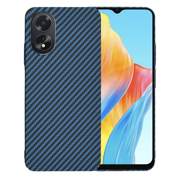 Husa pentru Oppo A18 / A38, Techsuit, Carbonite FiberShell, Turcoaz