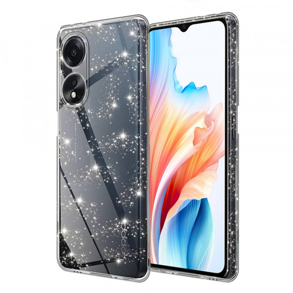 Husa pentru Oppo A18 / A38, Techsuit, SparkleSkin, Transparenta
