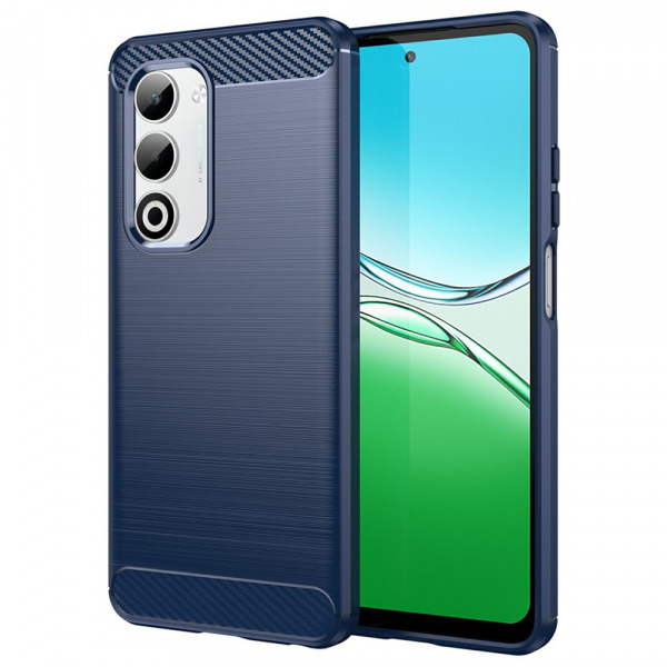 Husa pentru Oppo A5 4G, Techsuit, Carbon, Albastra