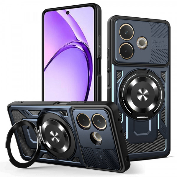 Husa pentru Oppo A5 Pro 4G / A5 Pro, Techsuit, RuggedCam, Albastra
