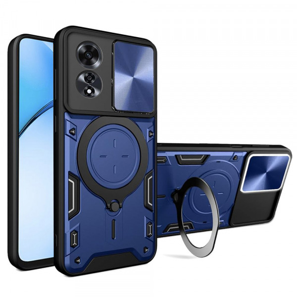Husa pentru Oppo A60, Techsuit, CamGuard Pro, Albastra