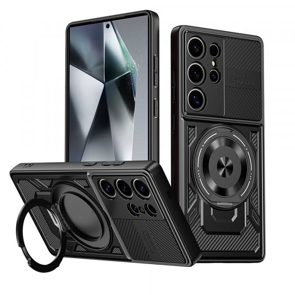 Husa pentru Oppo A6x 4G / A6x, Techsuit, RuggedCam, Neagra