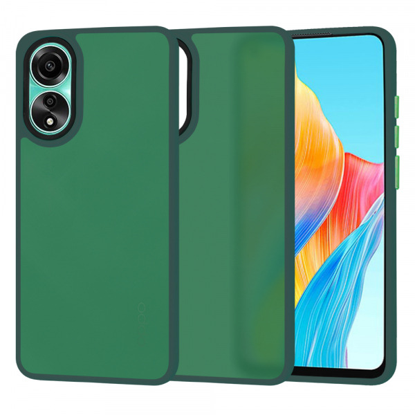 Husa pentru Oppo A78 4G, Techsuit, HaloFrost, Verde