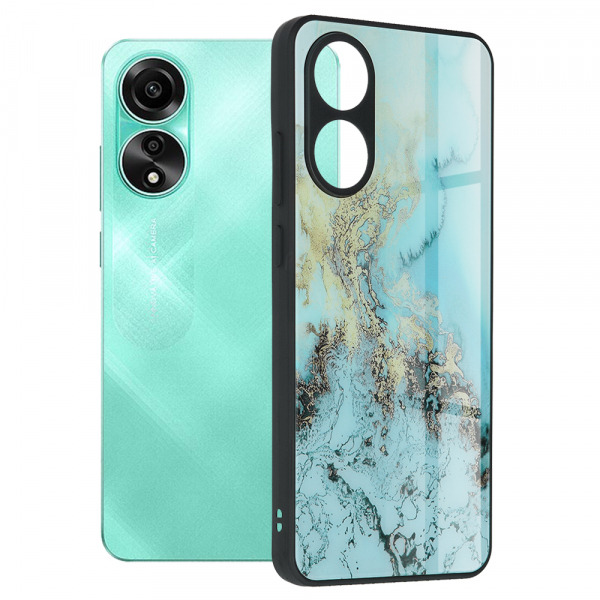 Husa pentru Oppo A78 4G, Techsuit, Glaze, Bleu
