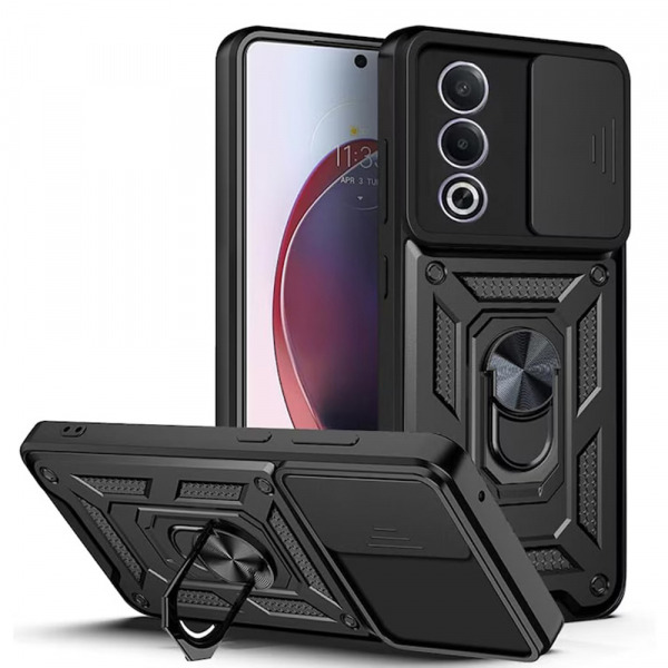 Husa pentru Oppo A80, Techsuit, CamShield, Neagra